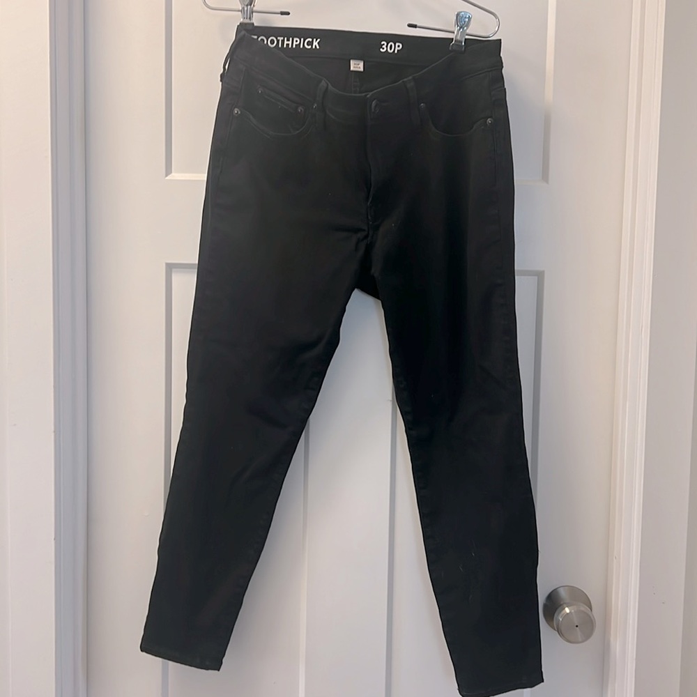 Jcrew 30 petite stretch jeans in black